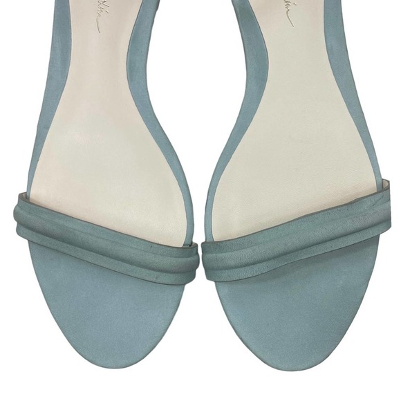 3.1 Phillip Lim Suede Light Green Flat Slip-On Sandals Eur 39.5 US 9.5 - Picture 4 of 12